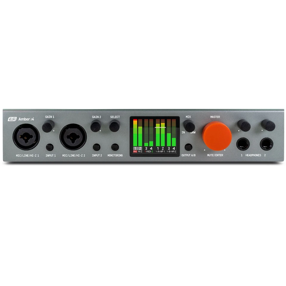ESI Amber i4 4x4-Kanal USB Audio-Interface mit keepdrum Kopfhörer - Bild 2 von 4