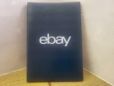 eBay Branded Faux Leather Hunter Green Journal with Bookmark Ribbon Ebayana