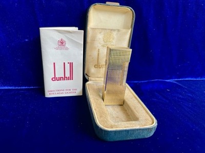 Dunhill Lighter Vintage Rollagas Super Mint Condition Works 1 Year Warranty Box