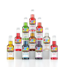 Syrup Variety Pack - 10 Premium Snow Cone Flavors - Long-Lasting Shaved Ice Flav