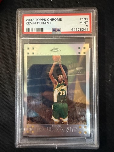 #131 Kevin Durant 2007-08 Topps Chrome RC Rookie Pittsburgh Pirates sports