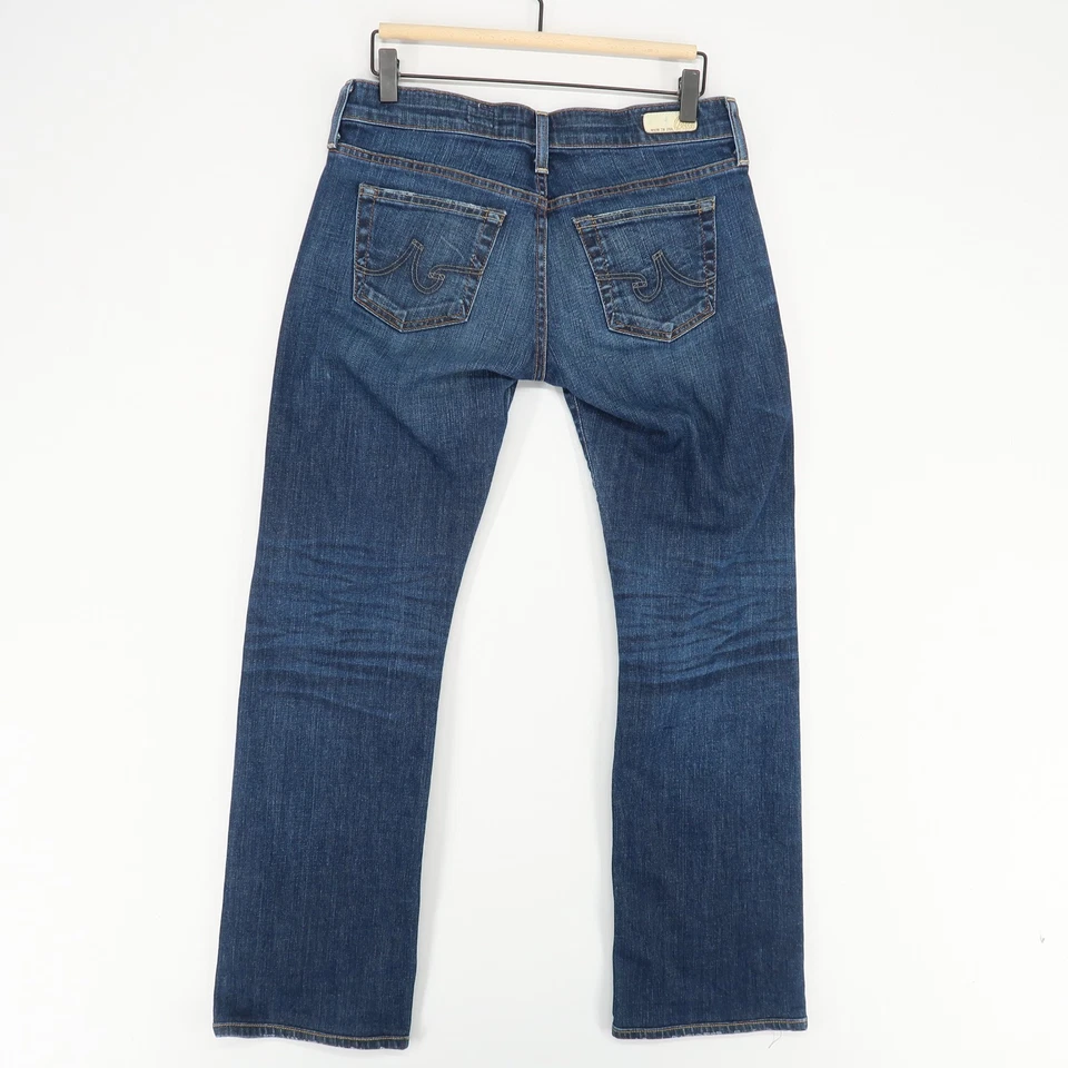 Jeans feminino AG Adriano Goldschmied Tomboy 27 azul perna reta relaxada - Imagem 2 de 4