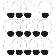 14 Pcs Kids Pirate Eye Patch Black Felt Single Eye Blindfold for Halloween Party