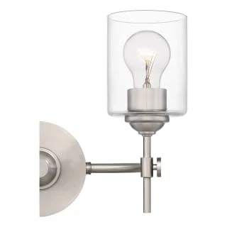 Quoizel ARI8615 Aria 2 Light 15"W Vanity Light - Black - Picture 2 of 12