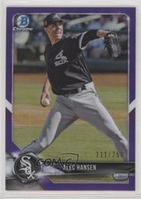 2018 Bowman Draft Chrome Purple Refractor 111/250 Alec Hansen #BDC-146 6u5