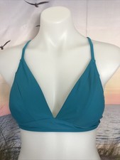 NWT Cupshe One Piece Bikini Top Size Medium Teal