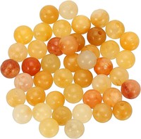 45 StüCk 4Mm Naturstein Perlen Gemischtes Gelb, Runde Aventurin Edelstein Perlen