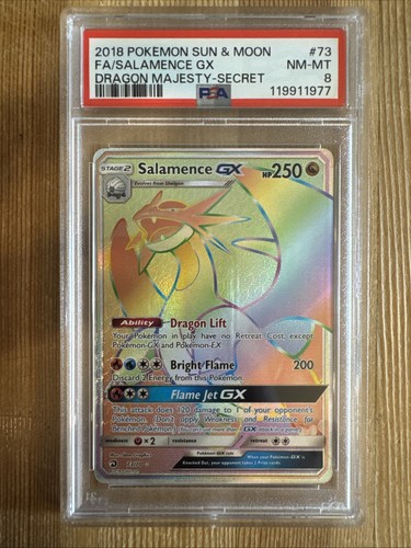 Salamence-GX graded PSA 8 for sale on eBay