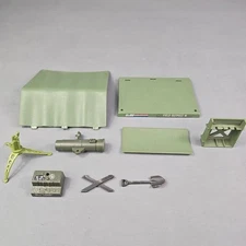 Vintage GI Joe 1984 Bivouac Field Outpost Playset Parts Radio Shovel Tent Bed