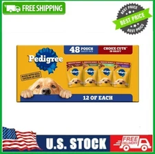 Pedigree Choice Cuts In Gravy Dog Food Variety Pack, 3.5 oz Pouches, 48-Count