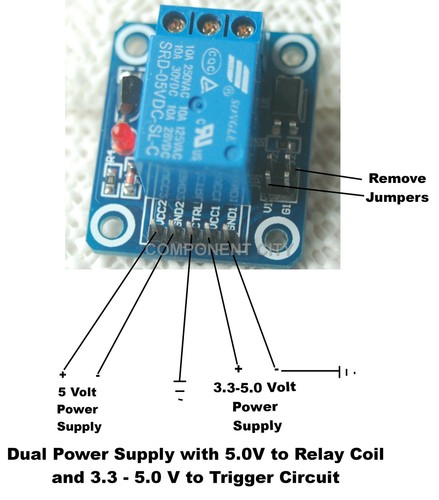 1-Channel Low-Input Opto-Isolated Relay Module Low Trigger Arduino Raspberry PI - Picture 2 of 5