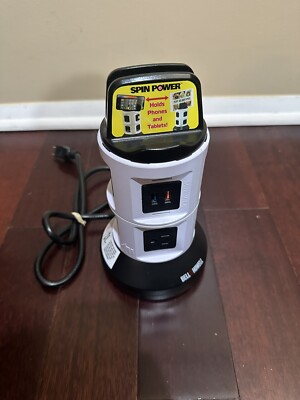 Bell+lHowell Spin Power Charging Station- 4 Outlet /6USB Spin Power(CODE WL-569)