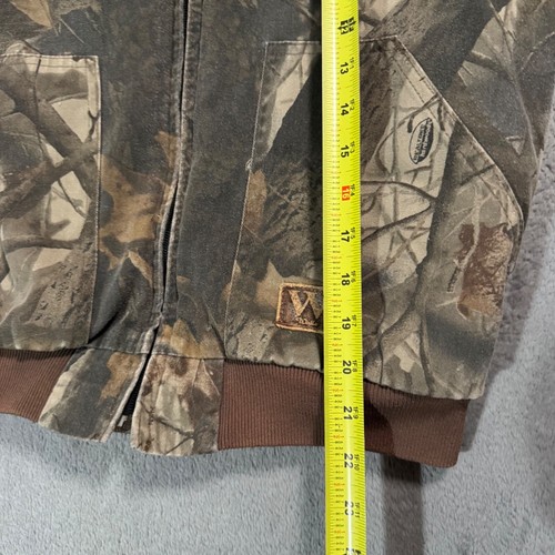 Walls Realtree Hardwood Vtg Foliage Camo Hunting Hoodie Jacket YOUTH KIDS XL 18 - Picture 13 of 15