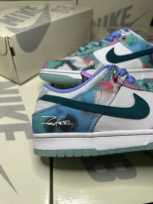 Size 12 - Nike Futura Laboratories x Dunk SB Low Bleached Aqua | eBay