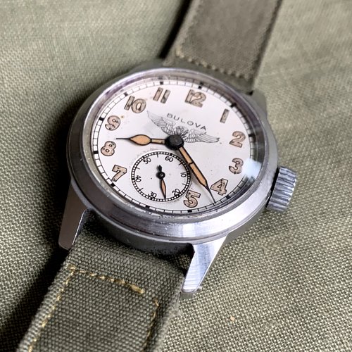 1945 Bulova US Army Aviation Logo Dial 10AK ORD Dept Wristwatch - Customized - Picture 6 of 12