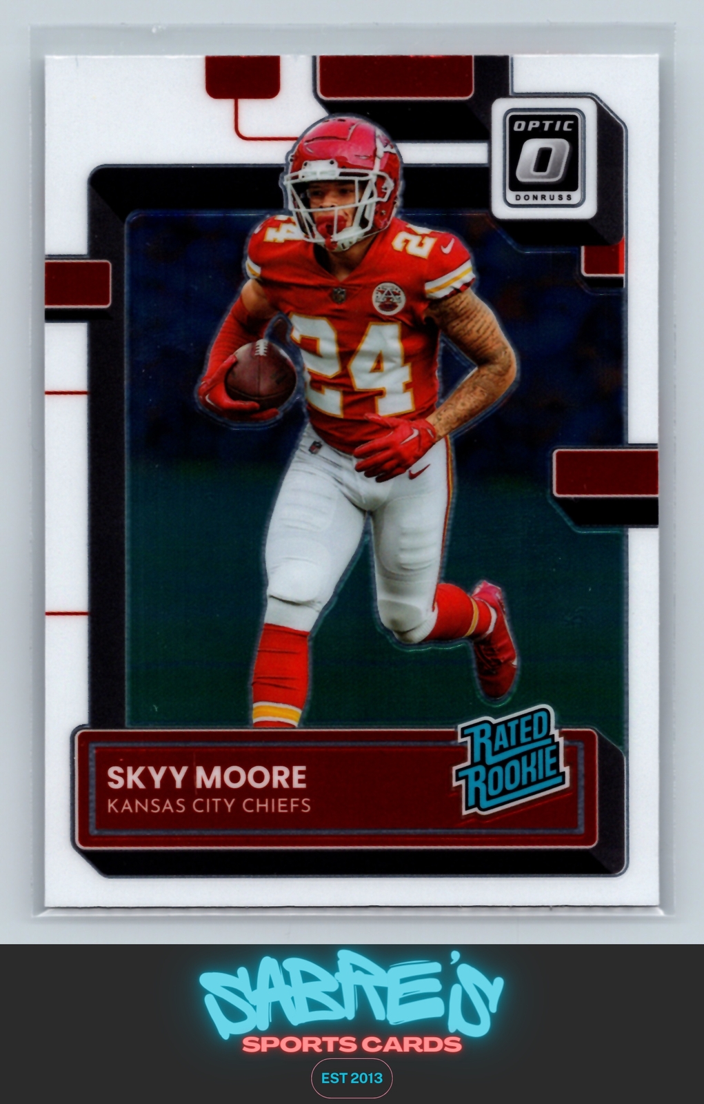 2022 Donruss Optic Skyy Moore RC Rookie #224 Kansas City Chiefs