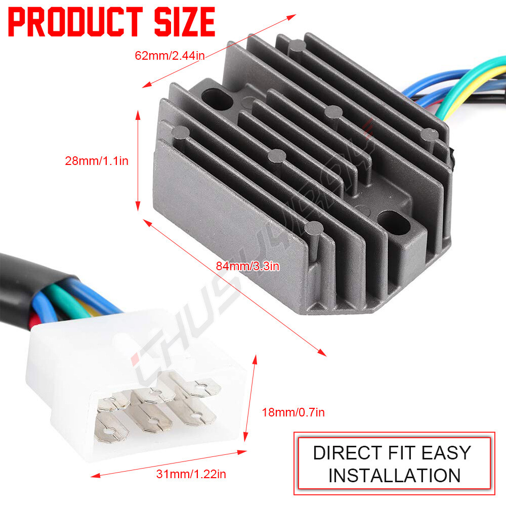ＯＮ Grasshopper Mower Parts ZTUOAUMA 12V Regulator Rectifier For