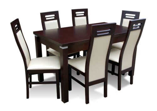 Esszimmer Garnitur Stuhl Set  Essgarnituren Tische Essgruppe Tisch + 6 Stühle - Bild 1 von 9