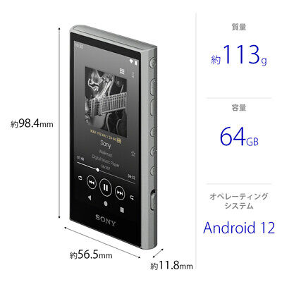 Sony walkman NW-A307 A series memory type Grey Black Blue 64GB Music Audio Play | eBay Sony walkman NW-A307 A series memory type Grey Black Blue 64GB Music Audio Play | eBay