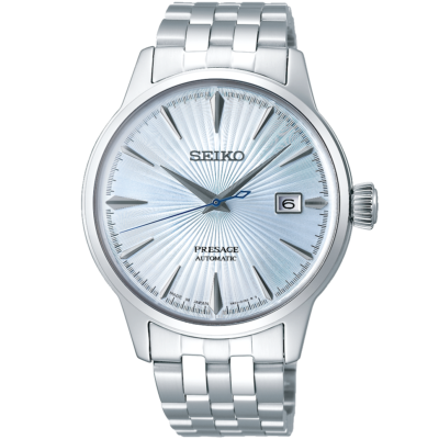 SEIKO セイコー SARY161 プレザージュ Cocktail Time SEIKO PRESAGE SARY161 Cocktail Time Automatic Watch Ice Blue Dial