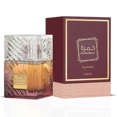 Lattafa Khamrah Dukhan - 100ml 3.4oz Spray - Unisex - NIB Factory Sealed Package