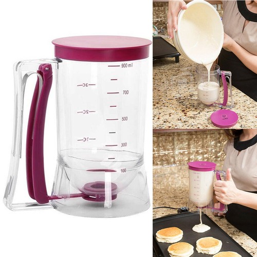 900ml Batter Dispenser DIY Muffin Cupcake Pancake Kitchen Measuring Baking Tools - Picture 7 of 12