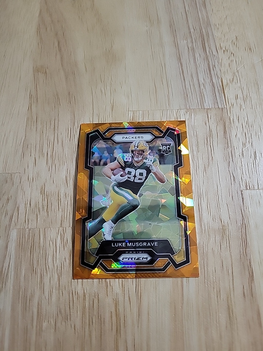 2023 Prizm LUKE MUSGRAVE Orange Ice Prizm #337 Rookie RC Green Bay Packers SP