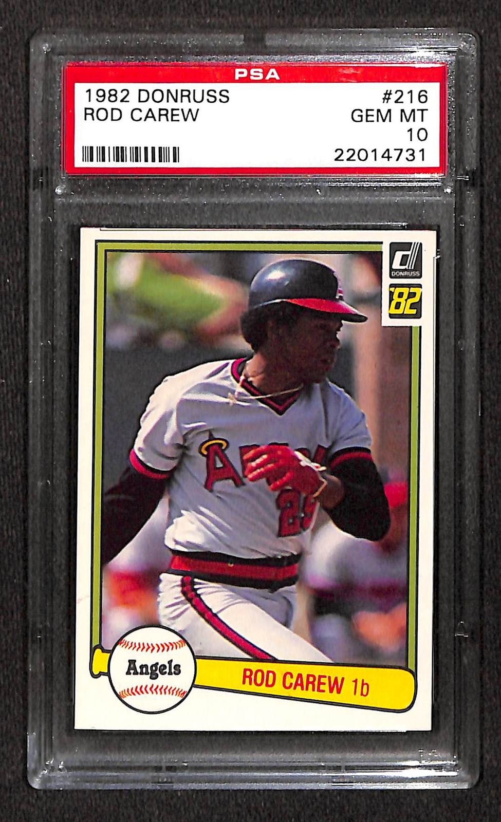 1982 DONRUSS #216 Rod Carew PSA 10 GEM-MT 22014731
