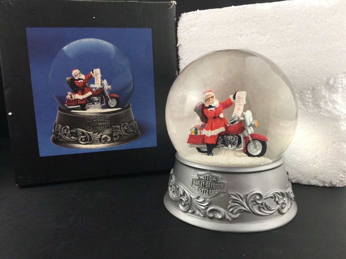 2006 HARLEY DAVIDSON CHRISTMAS SNOW GLOBE MOTORCYCLE BIKER SANTA 2006 HARLEY DAVIDSON CHRISTMAS SNOW GLOBE MOTORCYCLE BIKER SANTA
