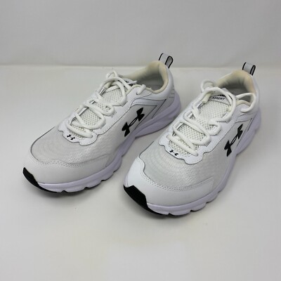 Under Armour Charged Assert 9 D White Sneakers Shoes Women's Size 11 D Wide Gym