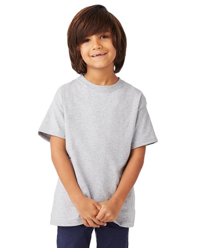 Hanes 54500 Youth Preshrunk Comfort T Shirt Top Tagless Tee Authentic-T T-Shirt - Picture 3 of 114