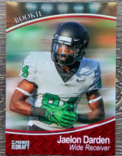 Jaelon Darden 2021 Sage Premier Draft Football 35 RC Rookie North Texas