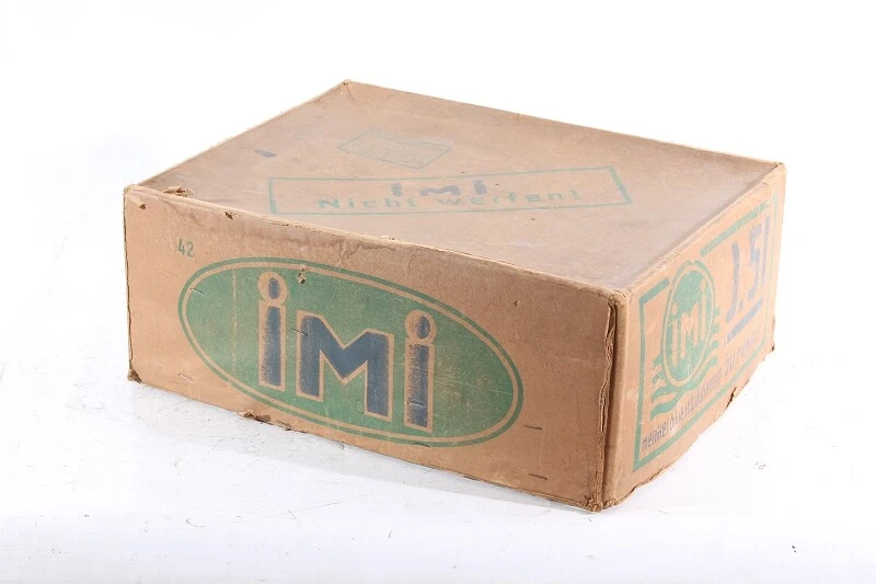 alte Pappschachtel Henkel iMi Kiste Schachtel Waschmittel OVP Verpackung Karton - Bild 2 von 4