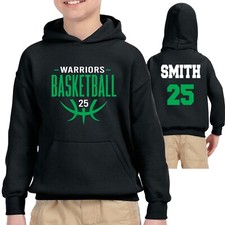 Personalized Basketball Team Youth Heavy Blend Cotton Gildan Hoodie Sweatshirt