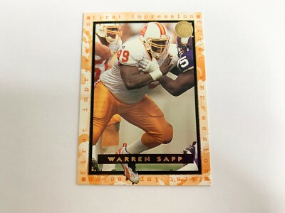 Warren Sapp First Impression Fleer Ultra 1996 Football Card # 186