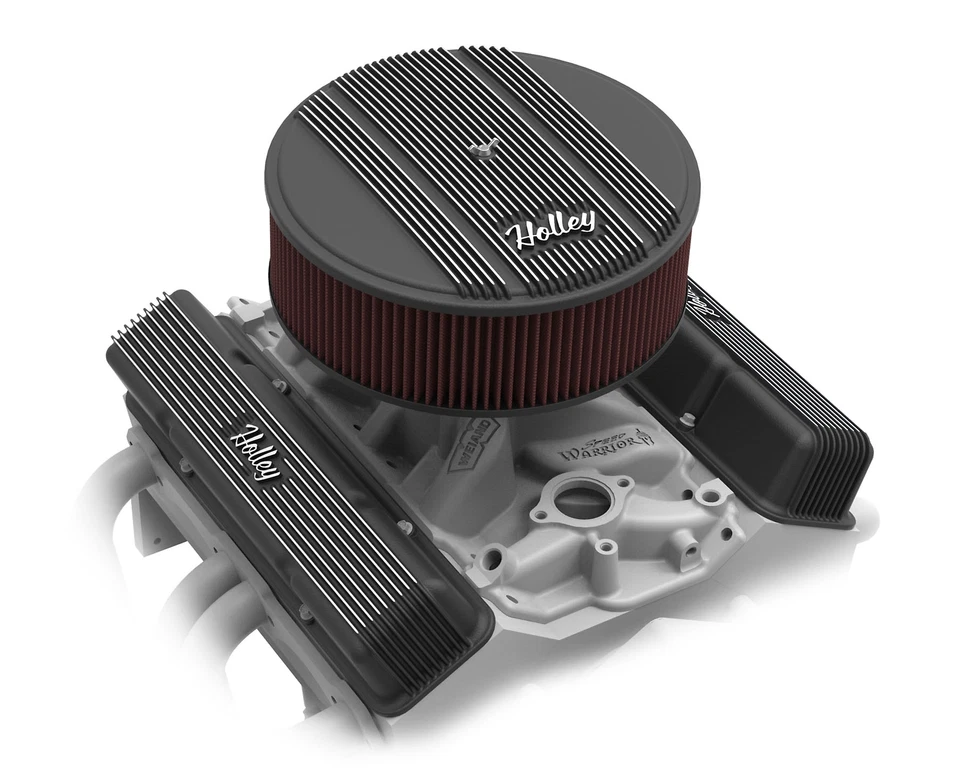 Holley крышки клапанов - винтажный - SBC для 58-86 Chevrolet/GMC/Pontiac/Buick/Checker - Изображение 3 из 4