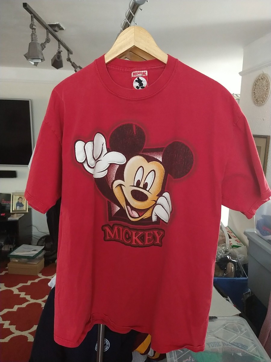 Vintage Mickey Mouse Disney T-shirt Old Mickey Inc Tag Size L | eBay