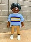 Playmobil character black man modern jeans t-shirt 10A CUSTOM RARE VINTAGE