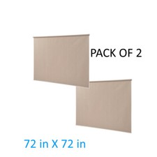 2 OUTDOOR ROLL DOWN SHADES Blinds For Deck Exterior Roller Solar Shade 6 X 6Ft