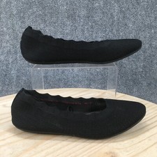 Skechers Shoes Womens 9 Cleo 2.0 Love Spell Ballet Flats Black Knit Low 158343