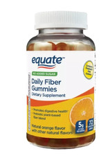 Equate Daily Fiber Supplement Gummies 5 mg 72 Count Free Shipping WW