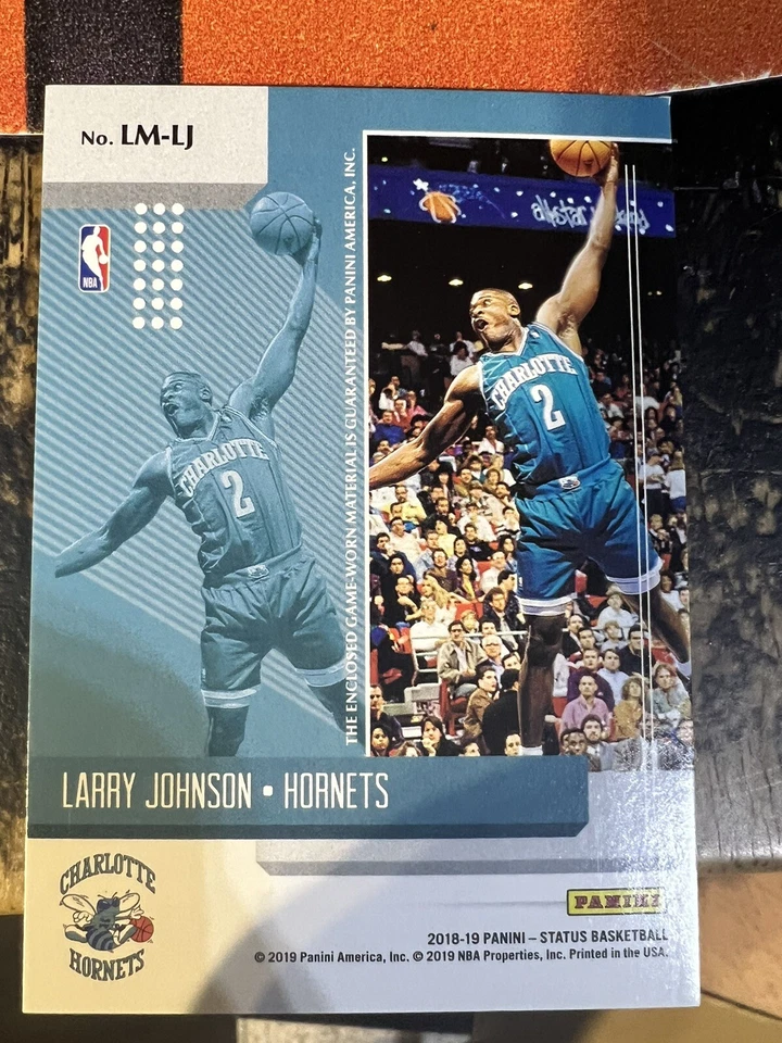 Larry Johnson Legendary Status Patch Charlotte Hornets - Image 2 of 2
