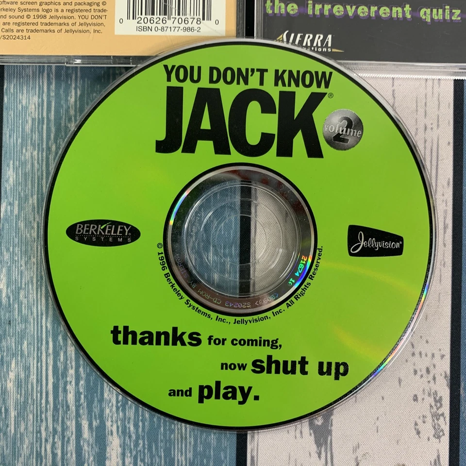 YOU DON'T KNOW JACK VOLUME 2 PC CD-ROM VIDEO GAME - COMPLETE - Image 2 of 4