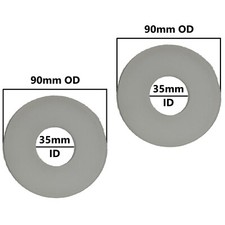 Toto THU092-7 Replace Flapper Valve Silicone Seal 3  9/16" by 1  7/16" 2pack 