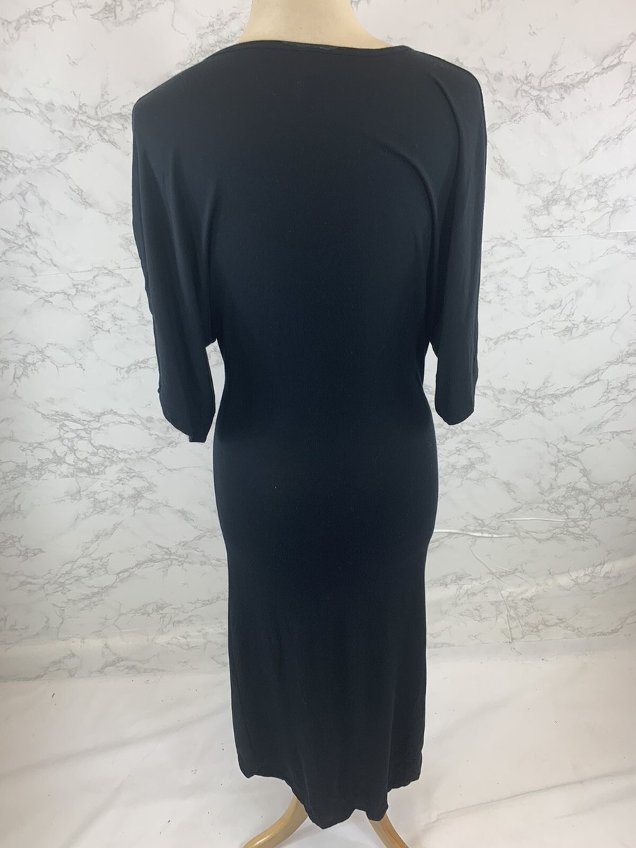 Go Couture Women's Black V-neck Maxi Dress Size Small | eBay