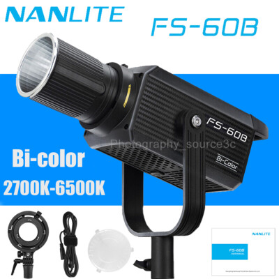 Nanguang Nanlite FS-60B 70W Bi-Color COB LED Video Light Spotlight 2700K-6500K