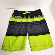 Old Navy Boy's Swim Trunks w/ Pocket Extra Glow Worm Green Size L 10-12