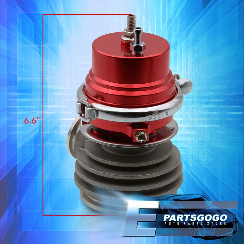50mm Vband Turbo Charger Boost Manifold External Wastegate +Internal Spring Red Foto 4 de 4