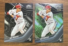2023 Topps Chrome Black Joey Meneses Green Refractor Rookie RC #14/99 & Base