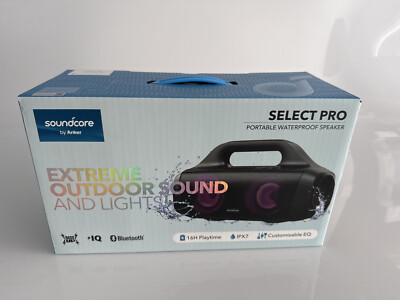 Anker Soundcore Select Pro Portable Bluetooth Speaker LED Outdoor Camping IPX7